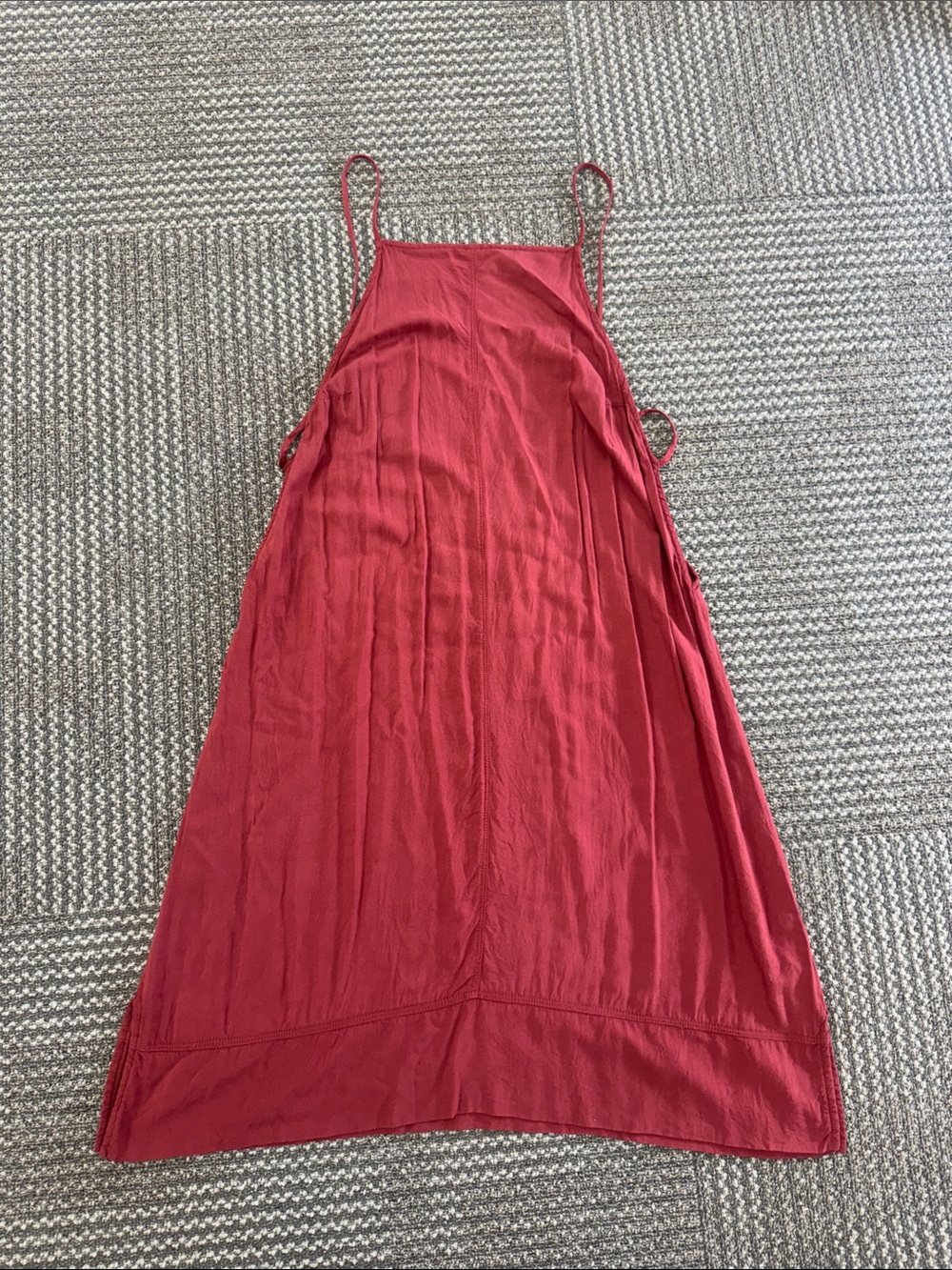 Intimately Free People Maroon/Rust Red Mini Slip Dress Chemise, size M